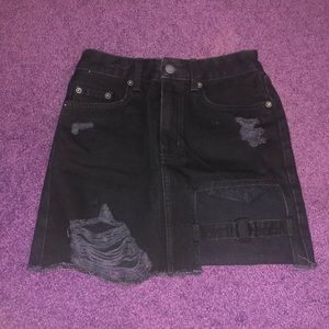 Carmar Denim Skirt with Buckle cutout